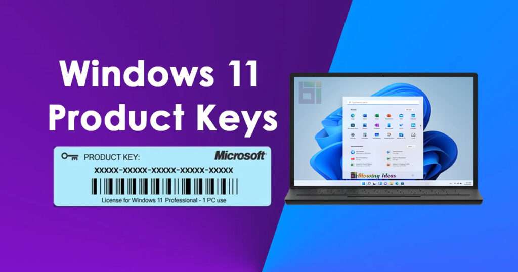 Free product keys for Windows 11 Home