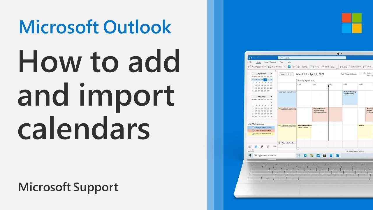 calendar to Outlook